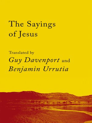 cover image of The Sayings of Jesus